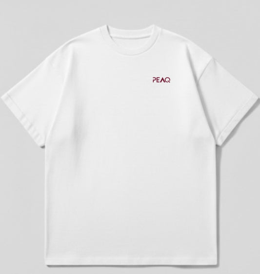 PEAQ “Rose Thorn” Oversized Tee White