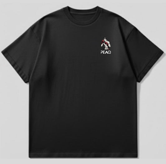 PEAQ “Iron Fighter” Oversized Tee - Black