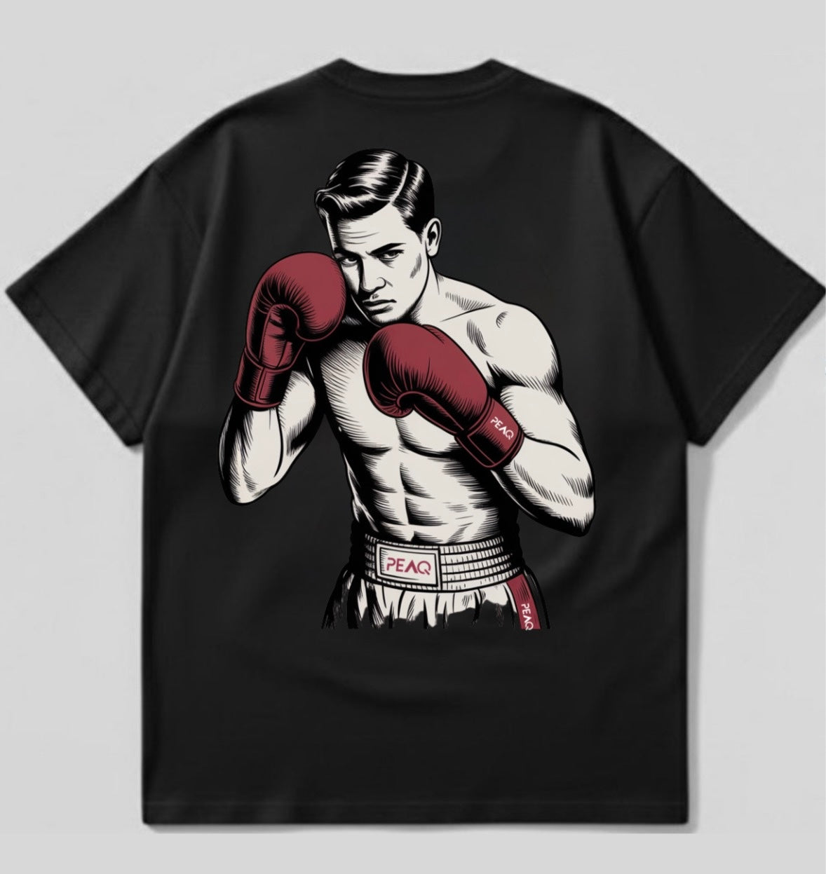 PEAQ “Iron Fighter” Oversized Tee - Black