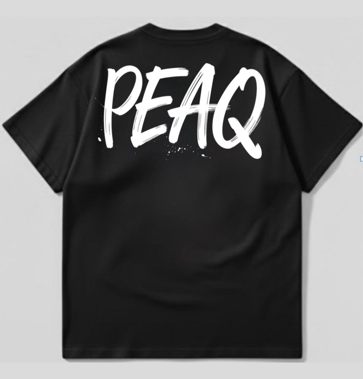 PEAQ “Signature Script” Oversized Tee - Black
